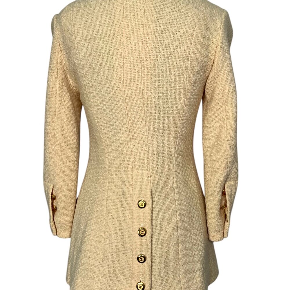 CHANEL 1995 Vintage CC Logo Button Blazer Jacket Size 40 - Picture 2 of 7